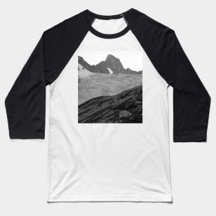 Alps Mountains Glassier Landscape Baseball T-Shirt